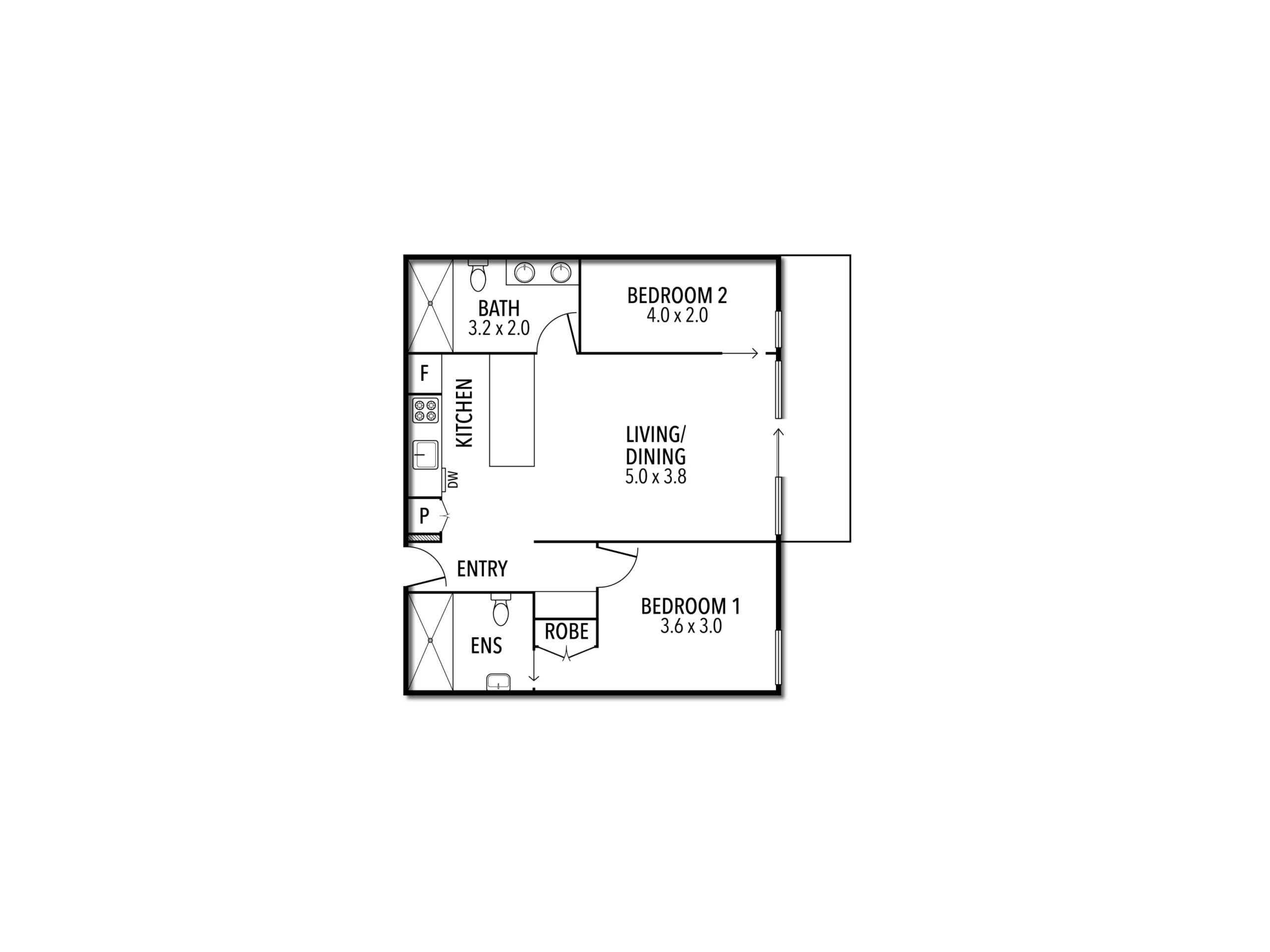 Floor plan - Chalet 401
