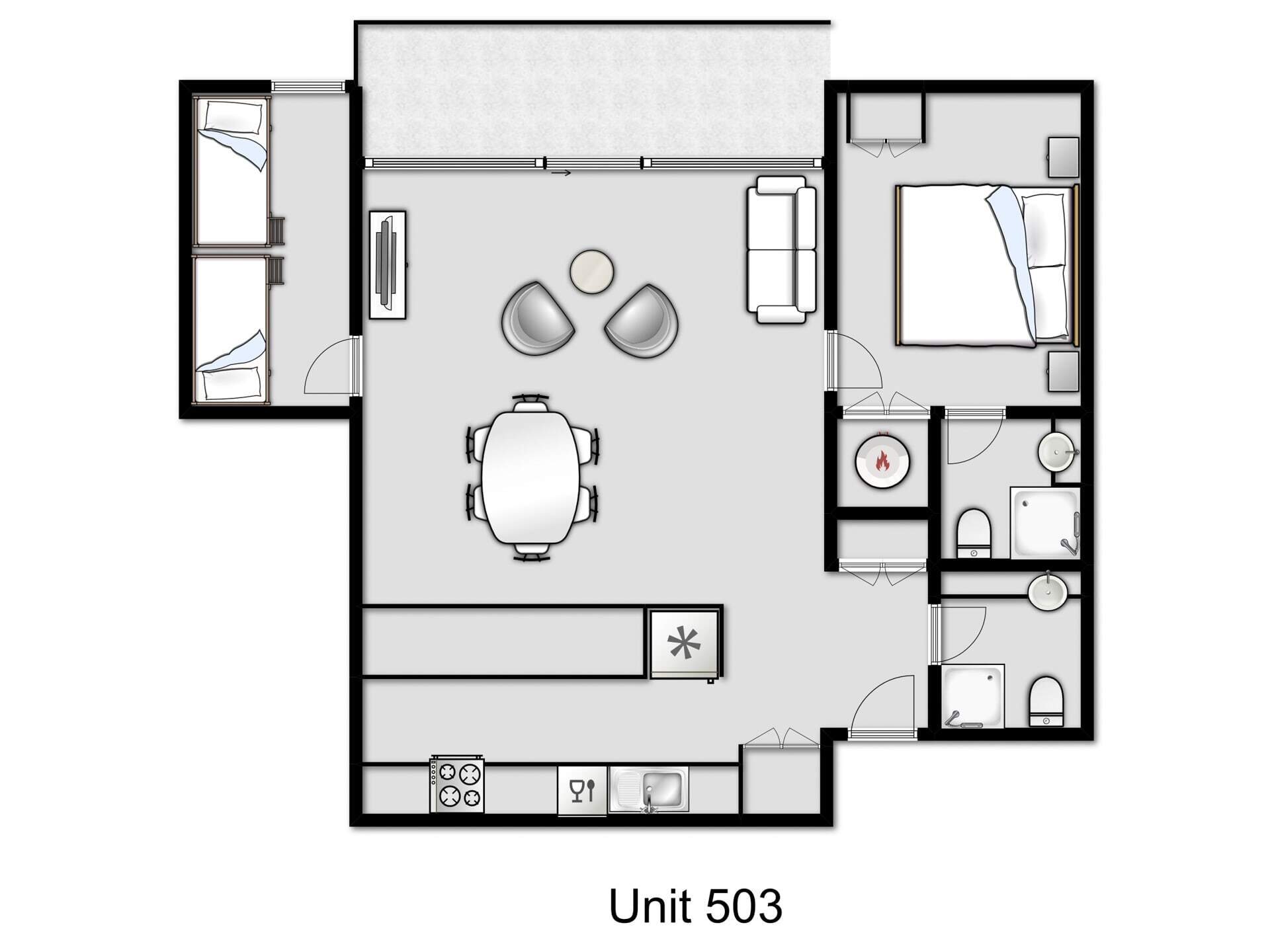 Floor Plan - Chalet 503